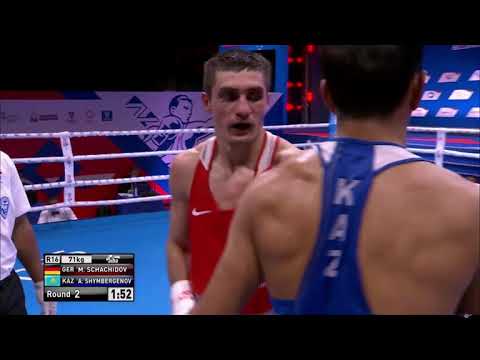 Aslanbek Shymbergenov (KAZ) vs  Magomed Schachidov (GER) AIBA World Boxing Championships 2021