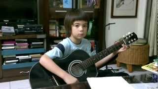 Ethan Practicing 陶喆 David Tao's 今天妳要嫁給我 Marry Me Today 20120814