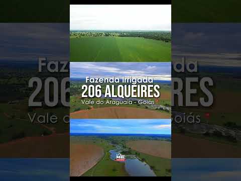 Fazenda Irrigada no Vale do Araguaia - Goiás | 206 Alqueires (997 Hectares) #fazendaavenda  #agro