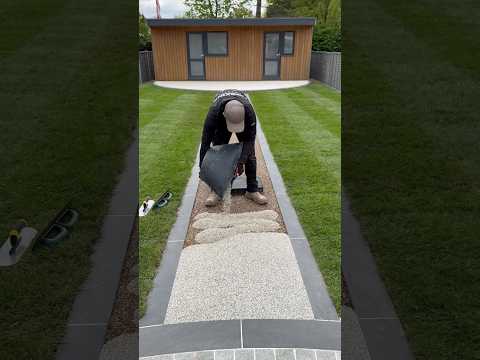 Built a ‘simple’ path… (It wasn’t simple) #simpleseries #path #landscape #beforeandafter #dewalt