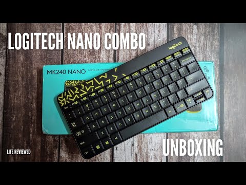 Logitech mk240 nano wireless keyboard and mouse combo,12 fun...
