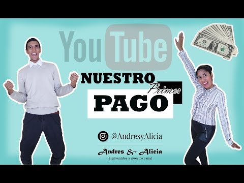Nuestro PRIMER PAGO de YOUTUBE 😱💲| Andres y Alicia 🖤