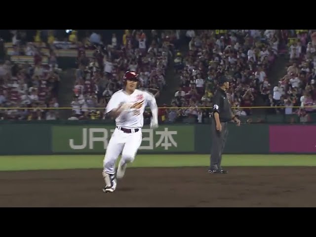 【6回裏】イーグルス・銀次 相手のミスも絡んで一気に同点!! 2017/6/26 E-Bs
