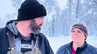 Alaska Cabin Life – HUGE amounts of snow are crushing … ANOTHER tractor casualty