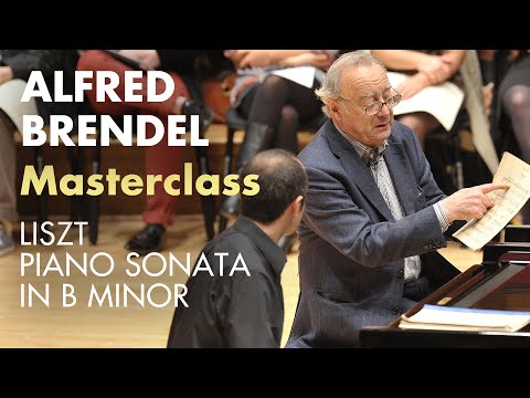 Piano masterclass on Liszt B minor sonata with Alfred Brendel at the Royal College of Music