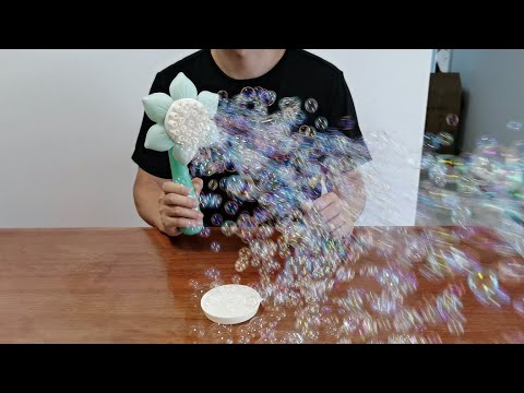 Sunflower Bubble Gun Unboxing 2022 - Electric Bubble Machine