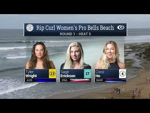 2016 Rip Curl Women’s Pro Bells Beach: Round 1, Heat 5 Video