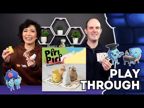 Piri Piri Summoners - Tactical card game and a décor! Playthrough with Tarrant & Stella