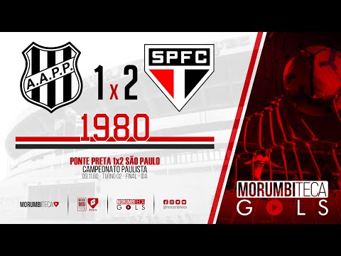 Ponte Preta 1x2 São Paulo - Paulista 1980 - Turno 02 - ida da final - 09/11/1980