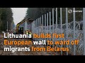 Lithuania builds first European wall to ward off migrants from Belarus