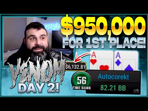 apestyles runs DEEP in the $2650 Venom Day 2 (ABSURD 9 HIGH CALL!)