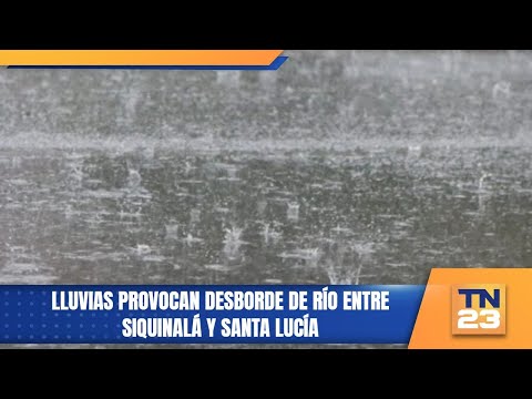Lluvias provocan desborde de río entre Siquinalá y Santa Lucía