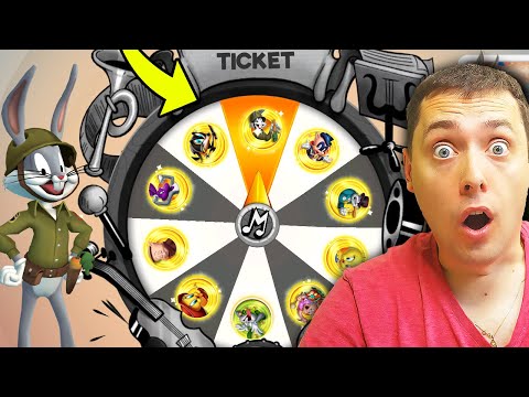 BIG WHEEL GOLDEN TICKET OPENING! in Looney Tunes World of Mayhem