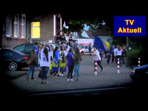 TV Aktuell- Kamp- Lintfort im Bosnien Fieber vor dem Argentinienspiel