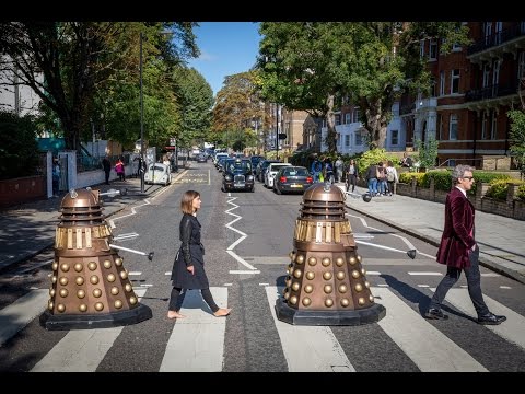 The Doctor and Clara on Abbey Road - Doctor Who: Series 9 (2015) - BBC