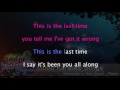 The Last Time -  Taylor Swift ( Karaoke Lyrics )
