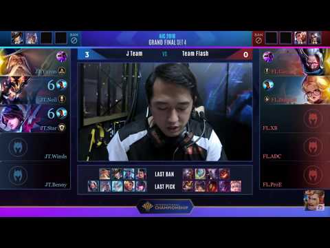 Chung Kết Tổng AIC 2018 - J Team vs. Team Flash - Ván 4 - Tân vương mới, J Team quá thăng hoa