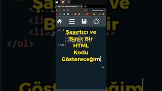 Şaşırtıcı HTML Kodu (HTML Dersleri) HTML ile web sitesi yapımı