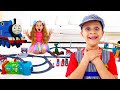 Roma And Diana Play And Have Fun With New Toy Cars And Playsets