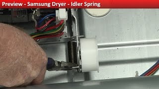 Samsung Dryer - Drum Will Not Turn - Idler Spring Repair and Diagnostic