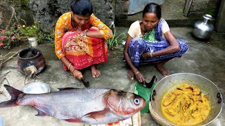 Big Fish Cooking With Radish And Eggplant