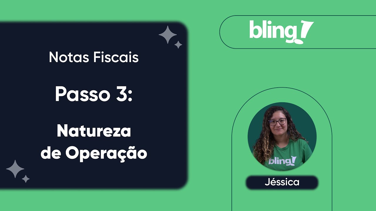 Passo 3 - Natureza de Operação