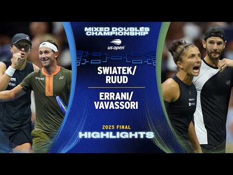 Swiatek/Ruud vs. Errani/Vavassori Highlights | 2025 US Open Final