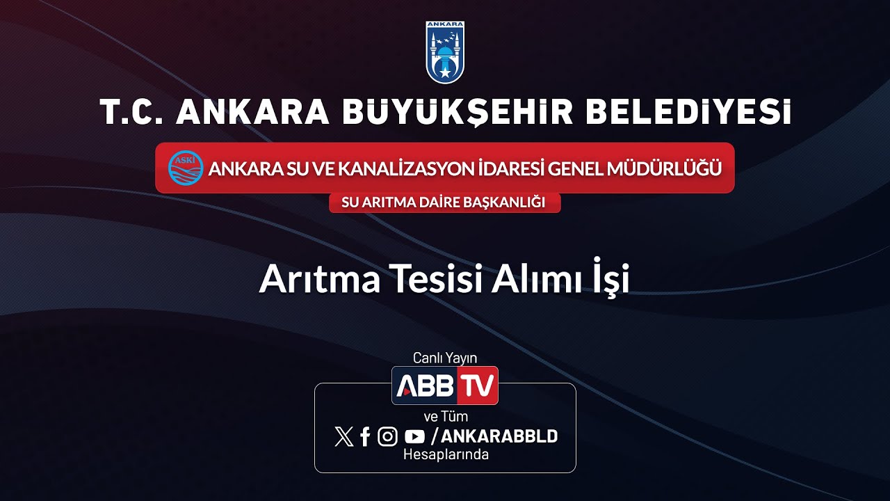 ASKİ GENEL MÜDÜRLÜĞÜ -  Arıtma Tesisi Alımı işi