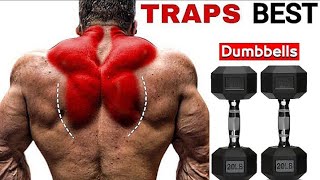 dumbbell traps workout to build big traps