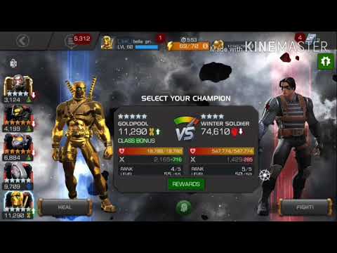 MCOC awesome 5* Goldpool 4/55 vs winter soldier