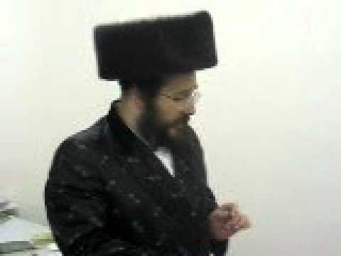 Biala Rebbe reciting Havdalah prayer