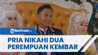 VIRAL Seorang Pria Nikahi 2 Perempuan Saudara Kembar Sekaligus, Mempelai Pria Terlihat Semringah