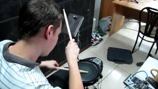 Video thumbnail for Тренировка Alesis E-practice pad by Sergey Popyvanov