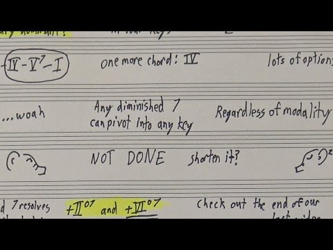 Diminished 7th Modulations and the Swiss Army Pivot Chord