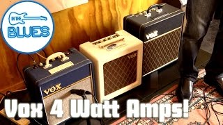 Video thumbnail for Vox 4 Watt Valve/Tube Amplifier Shootout (AC4C1-12 AC4TV AC4C1) by intheblues