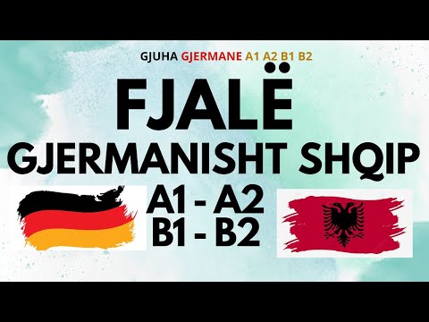 Fjalë Gjermanisht - Shqip 30 Minuta A1 A2 B1 B2