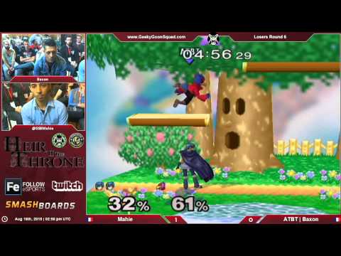Heir2 - Mahie (Marth) Vs. ATBT | Baxon (Falco) - Losers Round 6 - Melee