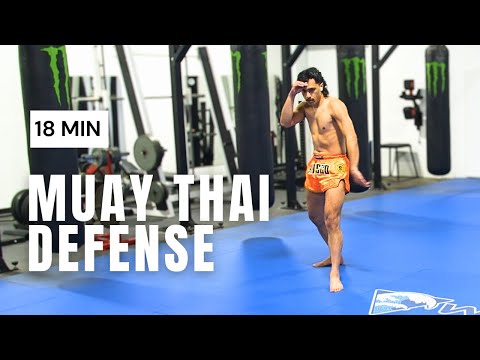 18 MIN MUAY THAI Workout - No Equipment - IMPROVE DEFENSE