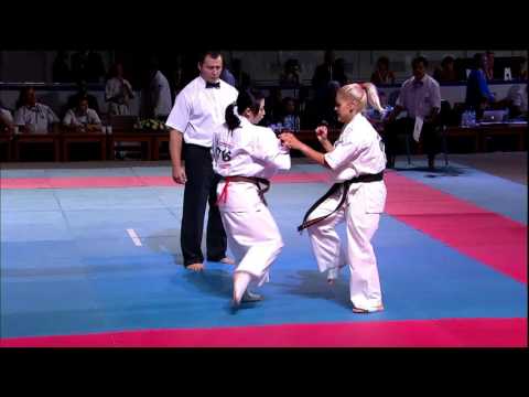 Beziazychna Kateryna (Ukraine) vs Megumi Fujihara (Japan) (-55) KWU World Championship