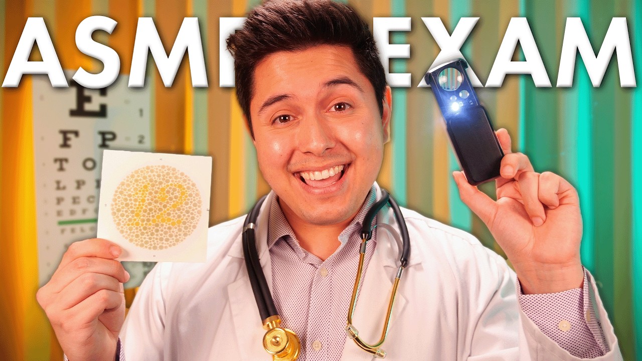 FULL Annual Cranial Nerve Examination | Eyes, Nose, Ears, & MORE | ASMR Doctor Roleplay