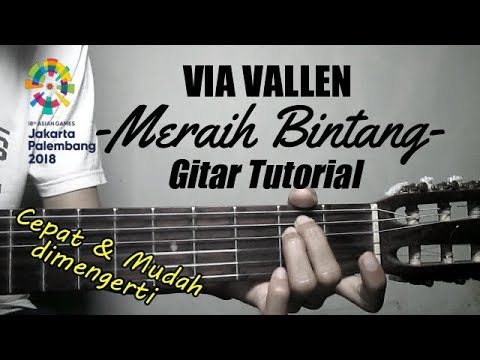 gitar tutorial via vallen meraih bintang cepat mudah dimengerti untuk pemula