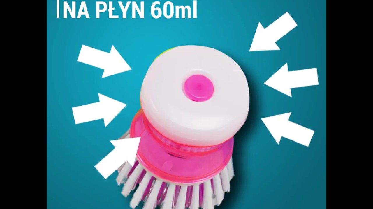 SZCZOTECZKA DO NACZYŃ 60 ML Z DOZOWNIKIEM NA PŁYN