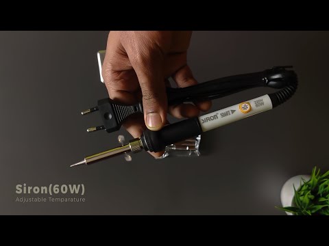 Soldering Iron, Adjustable Temperature 60W Electric Soldering Tool for Repairing Work
