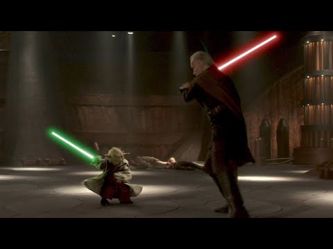 Йода против Графа Дуку | Звёздные войны: Эпизод 2 – Атака клонов | 2002