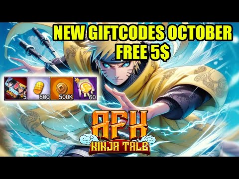 AFK Ninja Tale & 2 New Giftcodes October - Naruto Idle RPG