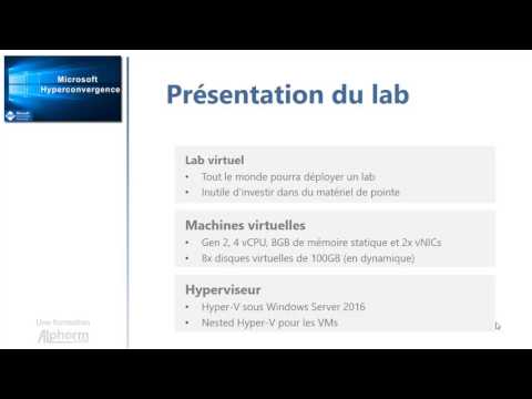 Formation Microsoft Hyperconvergence Présentation du lab