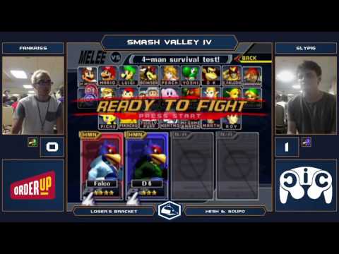 Smash Valley IV Melee Singles - Fankriss (Green Falco) vs Slypig (Blue Falco) – Losers Bracket