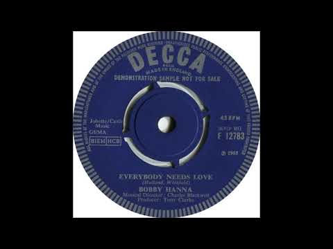Bobby Hanna  -   Everybody needs love