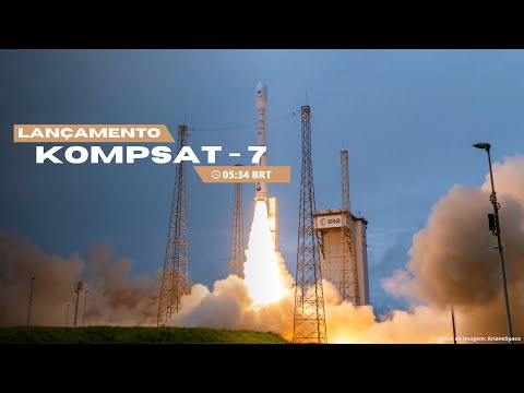 🌎 AO VIVO: Lançamento do satélite KOMPSAT-7 a bordo do foguete Vega-C!