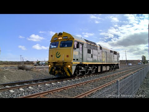 QUBE Diesel Locomotive 8037 Running Light Engine (18/3/2019) - PoathTV Australian Trains & Railways